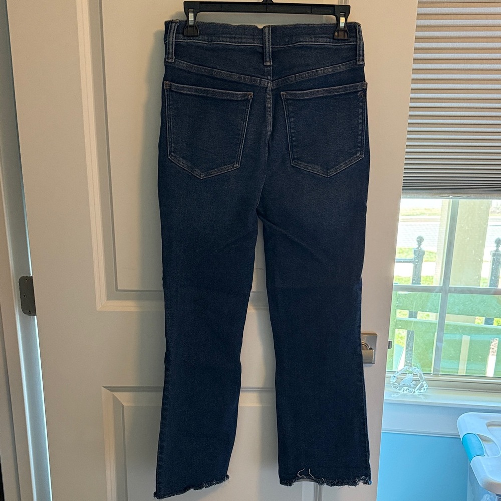 Madewell Cali Demi Boot Cut Jeans Unfinished Hem - Picture 7 of 10